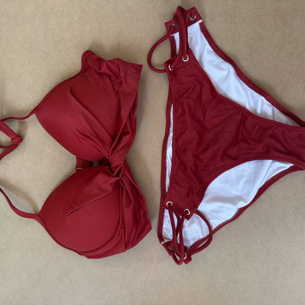 Red Bikini Set - Two Piece Swimwear